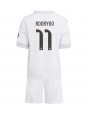 Otroški Nogometna dresi replika Real Madrid Rodrygo Goes #11 Domači 2025-26 Kratek rokav (+ hlače) Otroški Nogometna dresi replika Real Madrid Rodrygo Goes #11 Domači 2025-26 Kratek rokav (+ hlače)